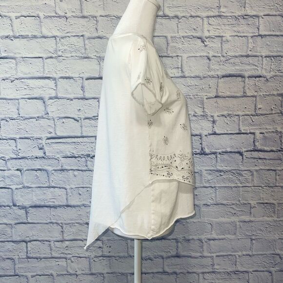 Allsaints bandana Daisy t shirt chalk white all saints - Picture 7 of 12